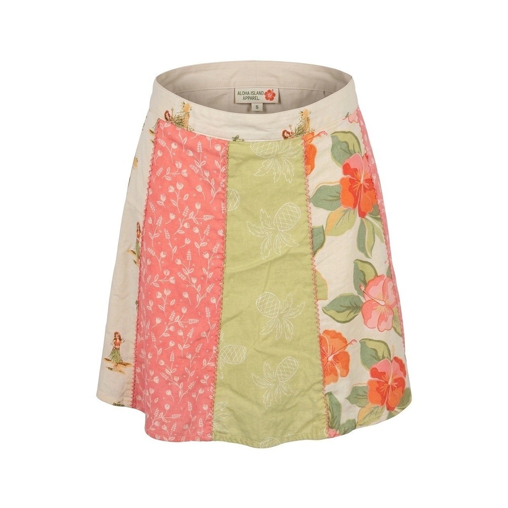 Vintage Gymboree Girls Aloha Island Patchwork Skort Hula Pineapple‎ Pink Green 5